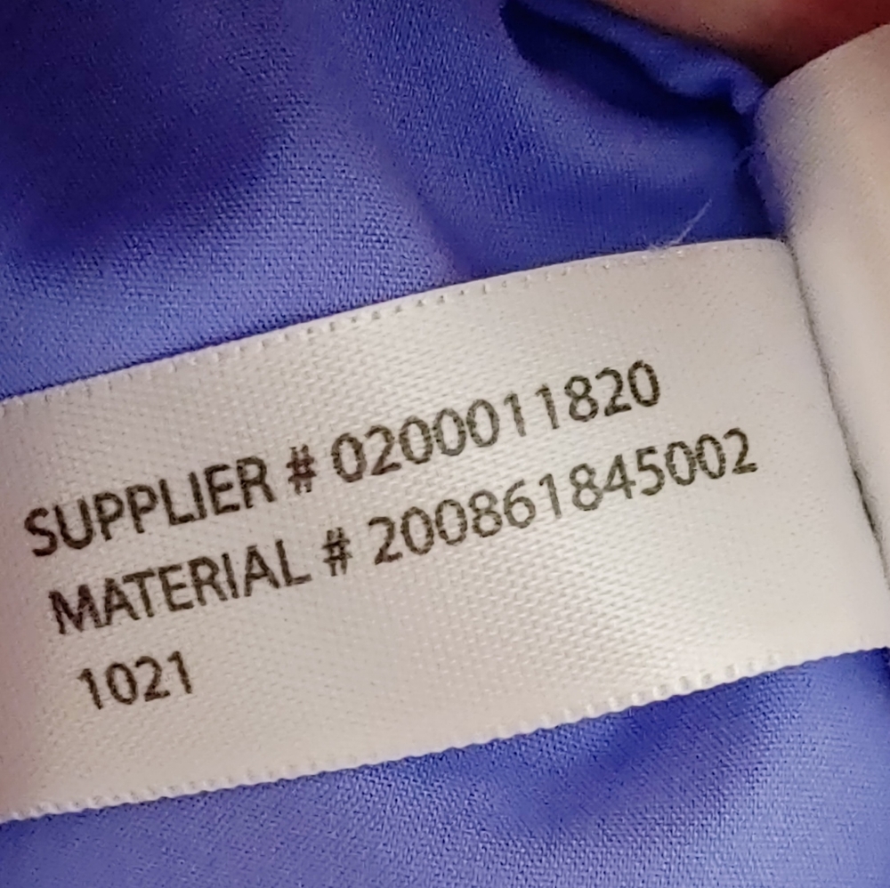 LAUREN RALPH LAUREN SHIRRED BUTTON DOWN TOP, BLUE 12 - Picture 13 of 13